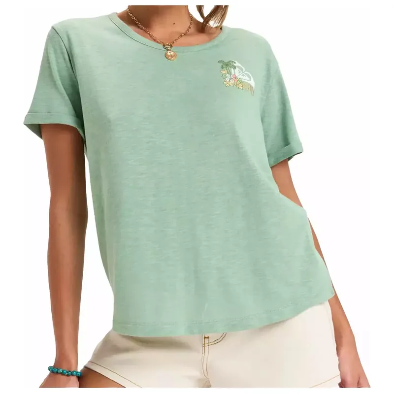 Markenware T-Shirt Roxy Ocean Wave Green