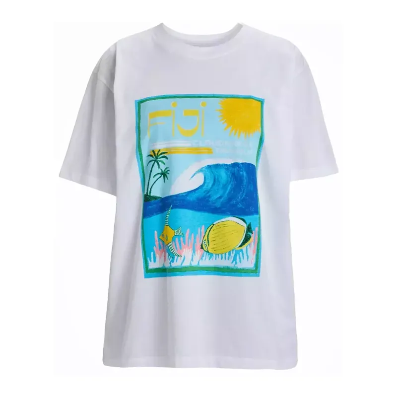 Sichere Zahlung T-Shirt Roxy Atlas Bright White Fiji