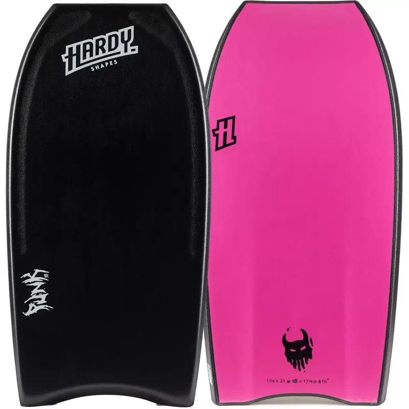 Direkt Vom Hersteller Bodyboard Hardy Shapes Punk Anarchy Mini Quad Kinetic PP Black/Pink