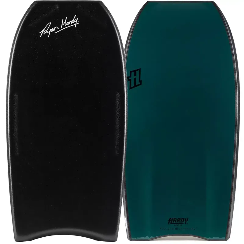 Bodyboard Hardy Shapes Ryan Hardy Pro Mini Quad Concave Kinetic PP Black/Mallard Green Ausverkauf