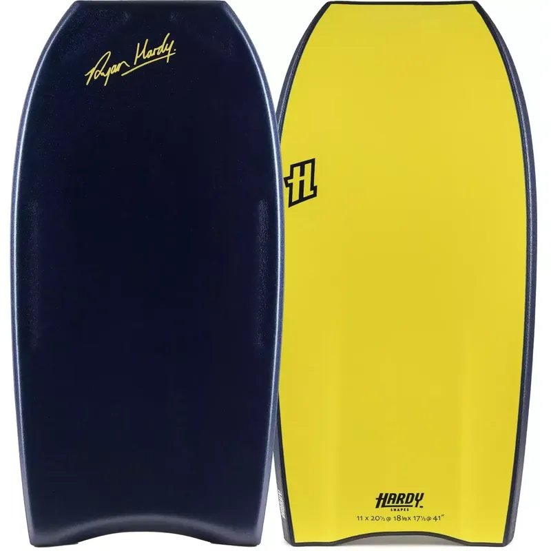 Bodyboard Hardy Shapes Ryan Hardy Pro Mini Quad Concave K15 PP Midnight Blue/Yellow Beliebt