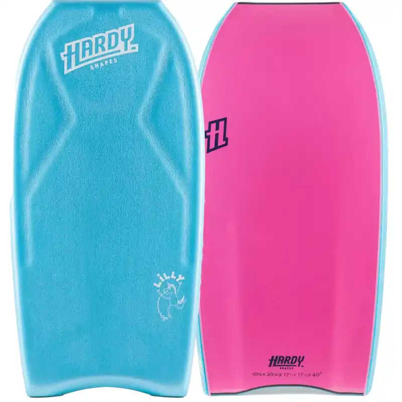 Bodyboard Hardy Shapes Lilly Quad 3.0 K15 PP Aqua Blue/Pink Nur Heute