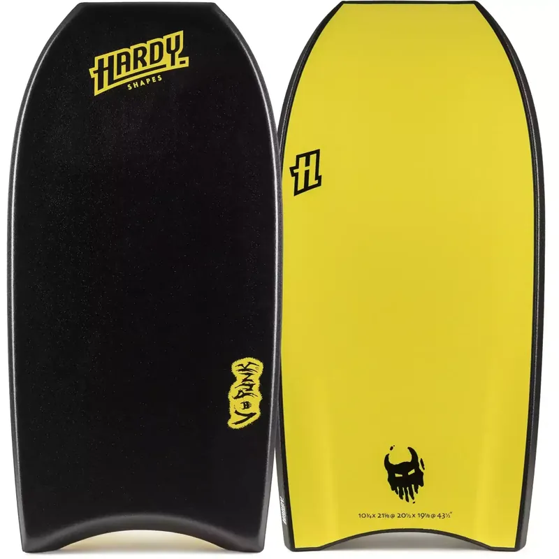 Bodyboard Hardy Shapes V-Punk Black/Yellow Günstig