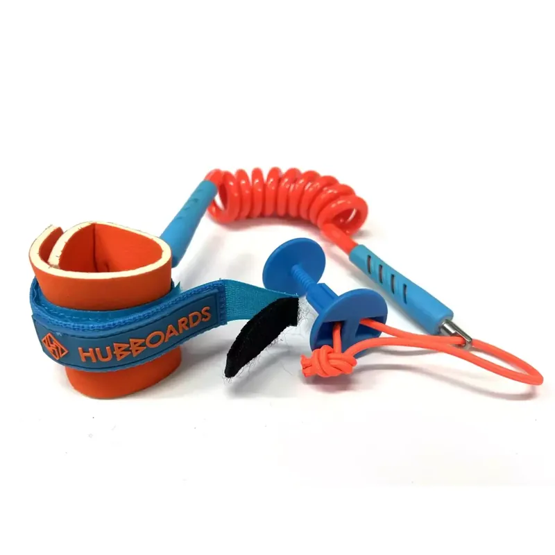 Leash für bodyboard Hubboards Comp wrist Orange/Blue Zertifiziert