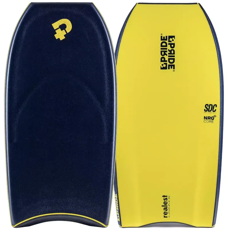 Bodyboard Pride Realest NRG+ SDC Midnight Blue/Fluro Yellow Meistverkauft