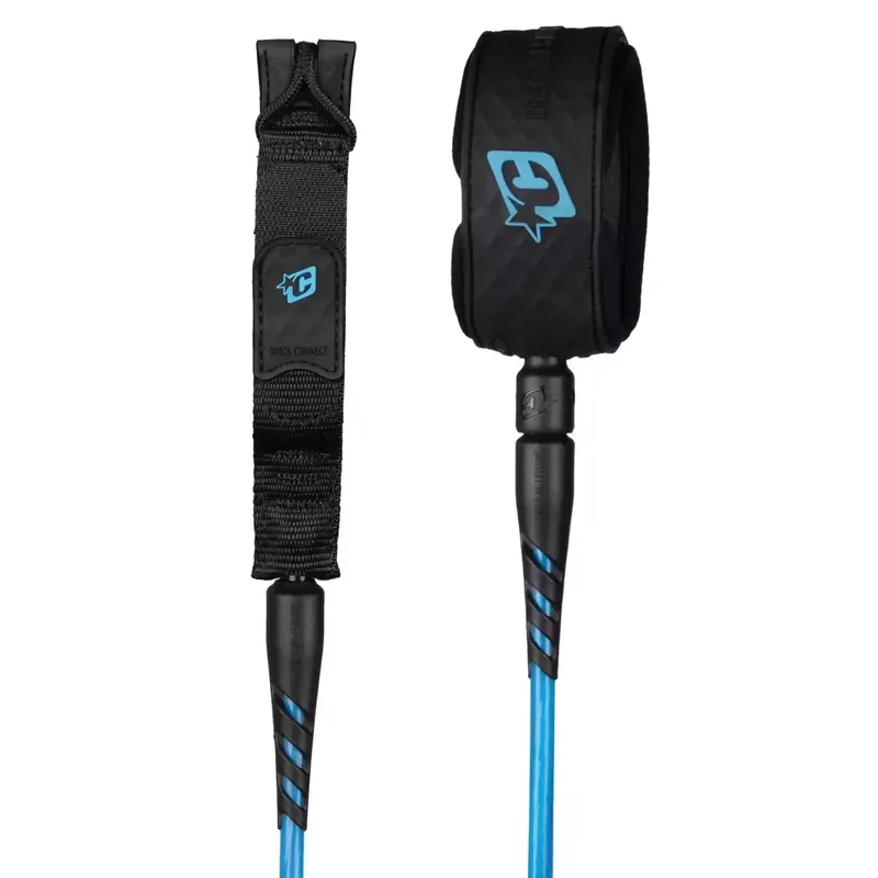 Leash surf-Creatures Reliance 2.0 Medium Duty Cyan Twist Black Echt