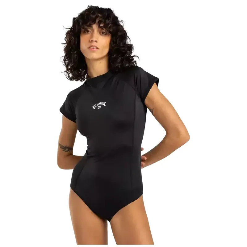 Billig Billabong Tropic bodysuit SS Black Pebble