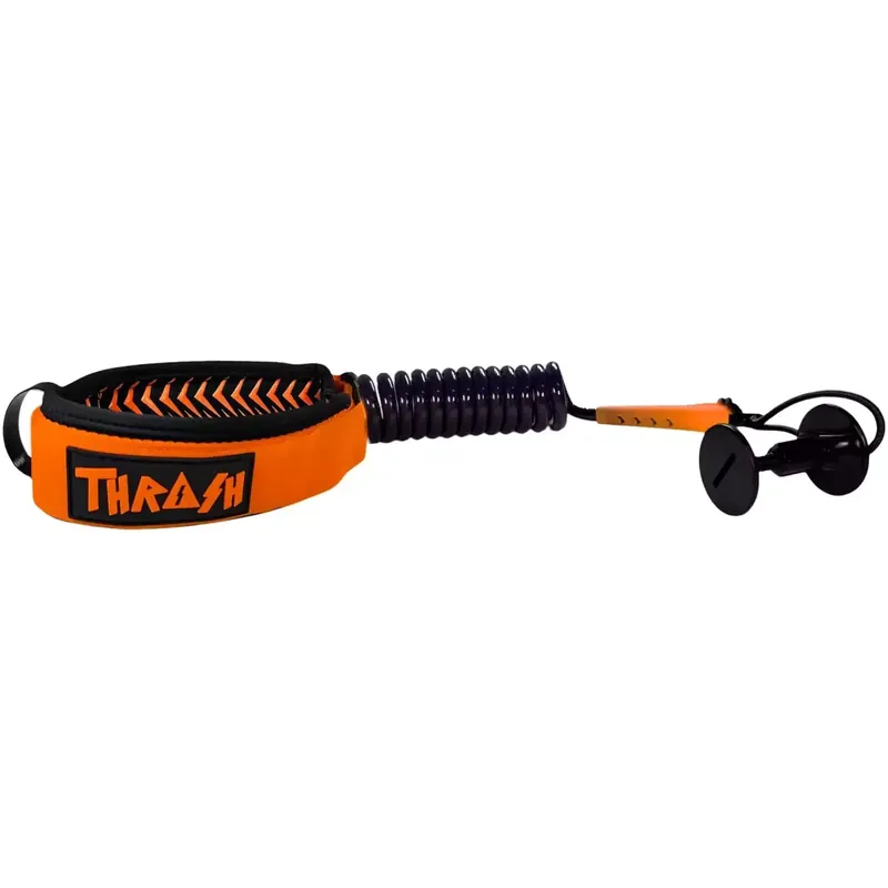 Leash für bodyboard Thrash-Bizeps V-Grip 8mm Black/Orange Zertifiziert