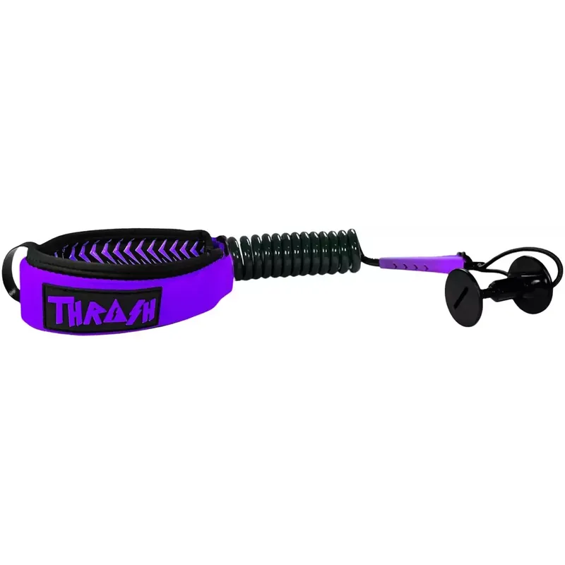 Leash für bodyboard Thrash-Bizeps V-Grip 8mm Black/Purple Abverkauf
