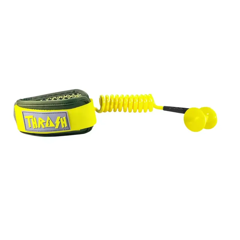 Solange Der Vorrat Reicht Leash für bodyboard Thrash 9mm Ultra Series Yellow/Green