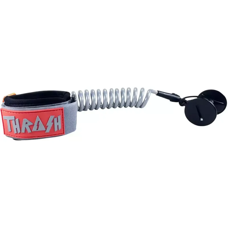 Leash für bodyboard Thrash wrist 7mm Grey/Orange Begrenztes Angebot