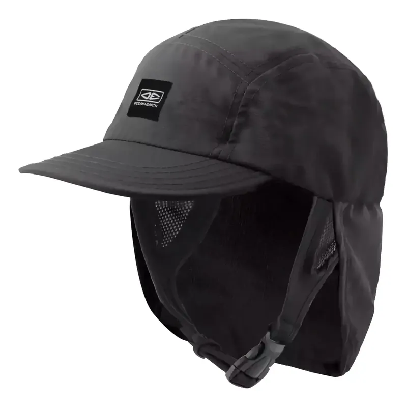 Mütze Ocean & Earth Indo 5 Panel Legionnaire Surf Cap Charcoal Finale Aktion