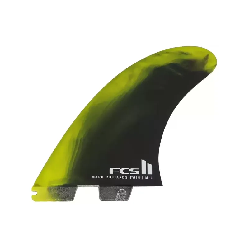 Saisonangebot Kiele twin fins FCSII Mark Richards PC + Stabilizer Black/Lime