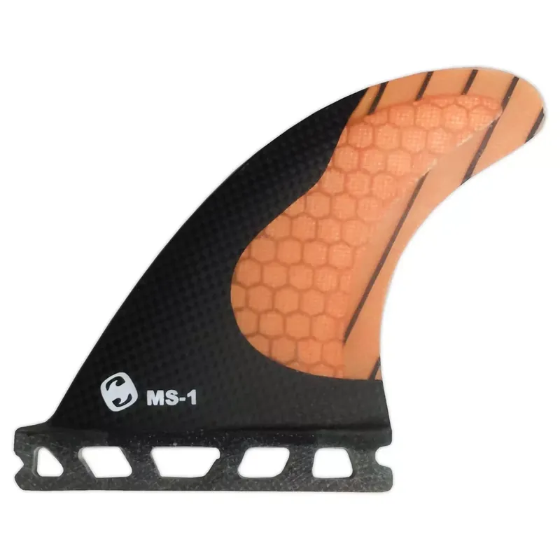 Solange Der Vorrat Reicht Finnen Mundo-Surf MS-1 Carbon Single Tab Orange