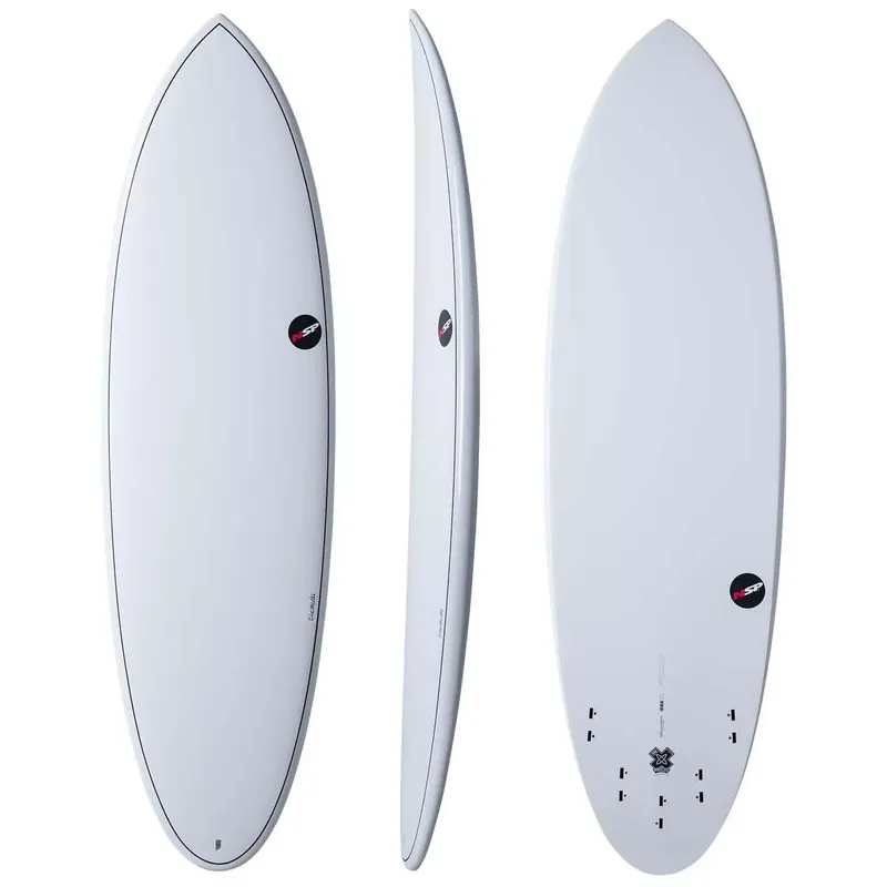 Surfbrett NSP Hybrid Element White Echt