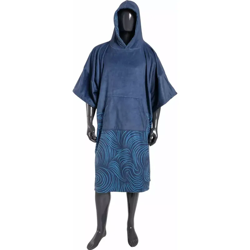 Sofort Bestellen Poncho handtuch Madness Navy Swirl