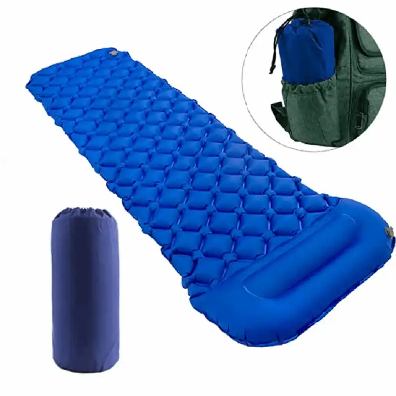 Outdoor Camping Isomatte Ultraleicht aufblasbar 190cm blau grün orange Expressversand